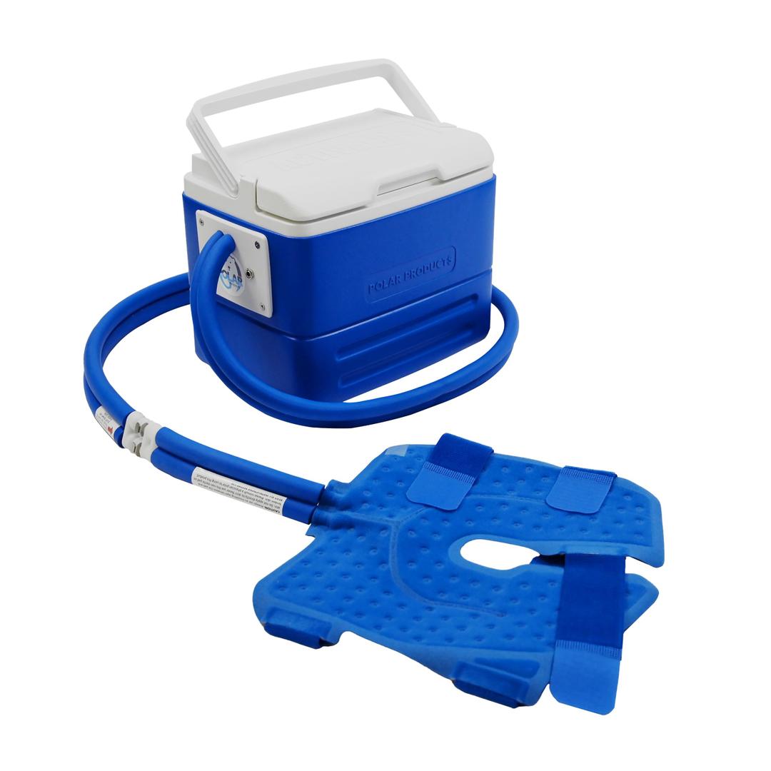Polar Active Ice 3.0 | 9 QT Cold Therapy Ice Machine | Programmable Timer | Knee & Joint Pad | Cryotherapy Pain Relief System | Ace Bandage Style Compression