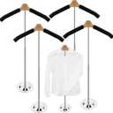 4 Pack Adjustable T Shirt Display Flexible Shoulder StandPortable T Shirt Display Stand for Clothing Garment Coat Retail VendorShirt RackMetal Clothing Display Rack,17.3 x 31.3 Inch