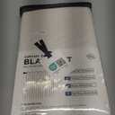 100% Blackout Shield Linen Blackout Curtains for Bedroom 84 Inches Long, Back Tab/Rod Pocket Living Room Drapes, Thermal Insulated Blackout Curtains 2 Panels Set, 50" W x 84" L, Cream