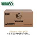Peet's Coffee, Dark Roast Keurig K-Cup Pods, 100% Arabica Coffee - Chalet Blend 60 Count (1 Box of 60 K-Cup Pods) (EXP 01/26/27)