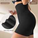 Tummy Control Shapewear Shorts for Women Under Dress Womens Compression Shorts Under Dress Shapewear (Black, L)