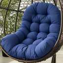 Egg Chair Cushion Replacement Outdoor Hanging Chair Cushion for Patio Furiture Hammock Swing Cushion 47x35x7 Inches (Blue)