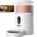 Faroro Automatic Cat Feeder with Camera, 3MP HD Video with Night Vision, 5G WiFi Cat Feeder Automatic with APP Control, 2-Way Audio, Low Food Sensor, Motion Alerts for Cats and Dogs