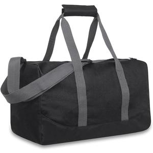 30 Liter, 17 Inch Canvas Duffle Bags for Men and Women – Travel Weekender Overnight Carry-On Shoulder Duffel Tote Bags (Black)