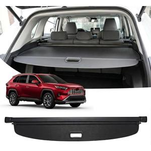 Powerty Retractable Cargo Cover for Toyota RAV4 2019-2025, Carbon Fiber Trunk Cover for RAV4 Privacy Screen Rear Security Shade for RAV4 Accessories