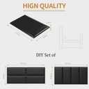 Headboards Wall Panel for Twin, Self-Adhesive 3D Wall Panels, Upholstered Wall Panel for Bedroom/Living Room (4 Pieces 9.84 in x 23.6 in), 4 PCS
