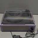 Turntable Vinyl Record Players New Sleek Turn Tables with Speakers Belt-Driven All-in-one LP Phonograph 3-Speed Bluetooth Wireless Playback Headphone AUX RCA Auto Stop Pale Light Purple