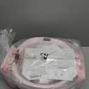 Collapsible Baby Bathtub - Large Baby Bath Tub with Thermometer & Cushion | Travel Portable Newborn Infant Bathtub | Foldable Toddler Bathtub for Baby 0 to 36 Months (Pink)