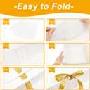 Ssyuysto 6PCS Birthday Gift Boxes with Ribbon Premium Elegant White with Gold Foil Happy Birthday Design Large Collapsible Gift Boxes for Party Favors Packaging for Men Women and Kids HBD Presents
