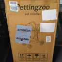 Pettingzoo Dog Stroller with Removable Carrier Foldable Pet Stroller, 60 lbs, Black