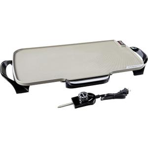 Presto 07062-22-Inch Ceramic Removable Handles Electric Griddle, Grey Ceramic