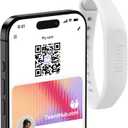 Blinq NFC Wristband - Digital Business Card - Instant Share via Tap - Compatible with iPhone & Android (White)