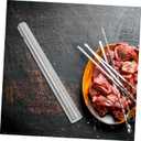 YARNOW Barbecue Skewers Storage Tube 11.92In Stainless Steel Waterproof Organizer Cylinder for Grill Utensil Storage and Outdoor Cooking Tools