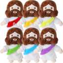 Barydat 6 Pcs 6" My Friends Jesus Plush Toys Christian Gifts Stuffed Jesus Plushie Doll Savior Plush Religious Figure for Adults Easter Christmas Baptism Gifts Party Favors(Multicolor)
