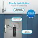 Brio 11" Under Sink Water Filter System for Kitchen & Bathroom Faucet | 3-Stage Single Housing 0.5 Micron Filters PFAS, Chlorine, Lead, Mercury+ | 10,000 Gallons or 2 Years | NSF 42 & 372 Certified
