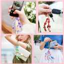 TOHONGADON 2200+ PCS Bag Charm Kits, Assorted 8 Colors Beaded Keychain Making Kit for Women, Bead Keychain Kit, Keychain Jewelry Making Kits with Beads, Crafts Gift for Party Christmas Festival