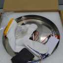 HOPGGIE 7.9 Inch Modern Crystal Ceiling Light Fixtures LED Mini Crystal Chandelier Flush Mount Ceiling Lamp for Bathroom, Kitchen, Bedroom, Hallway, Staircase (Cool White)