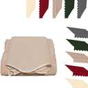 Market Awning Fabric Replacement, Retractable Awning 100% Polyester Canvas, Replacement Top Cover for Patio Awning, Door Window Sun Shade Cover(Khaki,13x5ft/400x150cm)