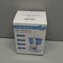 TUREWELL Water Flossing Oral Irrigator, 600ML Dental Cleaner 10 Adjustable Pressure, Electric Oral Flosser for Teeth/Braces, 8 Replacement Jet Tips for Family (White)