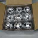 Leitee 18 Pcs Christmas Plastic Soccer Ball 2.36 Inch Xmas Tree Ornaments with Hanging Loop Sports Theme Decorative Hanging Ornaments for Holiday Party Christmas Tree Home