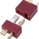 Hobbypark 10 Pairs T-Plug Connectors Male & Female Deans Style w/Shrink Tubing for RC LiPo Battery Pack ESC Electric Engine Motor Parts