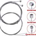 Boao Universal Bike Brake Cable Kit Derailleur Bicycle Shifter Cable Housing Set Transmission Line for Mountain Road Bike Repair