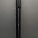 ASHLEYRIVER Room Divider Tension Curtain Rod,Adjustable Window Curtain Rod,No Drilling,Very Secure,Long Tension Rod-83-122 Inch,Black