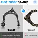 14PCS Front Control Arms with Ball Joints for Chrysler 300 Dodge Challenger Charger Magnum 2WD RWD 2005-2010 | Suspension Kit Tie Rod Ends Sway Bar End Link Replaces K620177 K620178 K620258
