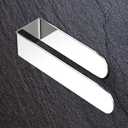 HUFEEOH Adhesive Hand Towel Holder, Kitchen Towel Rack Towel Bars Wall Mounted, Stainless Steel Bath Towel Holder for Bathroom Hotel Kitchen (8 inch, Polished Silver)