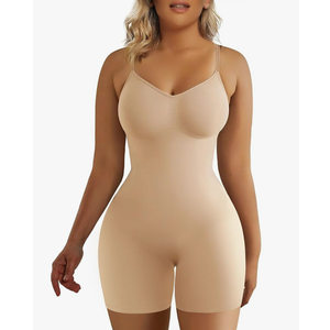 SHAPERX Shapewear for Women Tummy Control Bodysuit Mid Thigh Butt Lifter Body Shaper Shorts small/medium