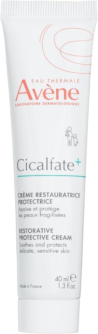 Avène Cicalfate+ Restorative Protective Cream, Face Moisturizer, face cream for sensitive skin, helps restore skin barrier, restorative cream, safe for infants, children and adults, 1.3 Fl Oz