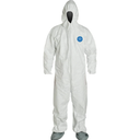 DuPont Tyvek 400 TY122S Disposable Protective Coverall Hood, Boots, Size 2xl
