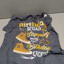 Birthday Squad Shoes Stepping with The Birthday Queen Party T-Shirt (Gray, XXL)