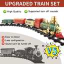 Electric Train Set for Kids Ages 4-8, Complete Toy Train with Lights & Sounds, Train Toys with Cars & Tracks for Christmas and All-Year Play