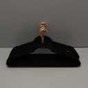 HOUSE DAY Black Velvet Hangers 20 Pack, Premium Non-Slip Felt Clothes, Sturdy Heavy Duty Coat, Durable Hangers for Suits, Space Saving with No Hanger Mark, 360 Swivel Rotating Rose Gold Hook