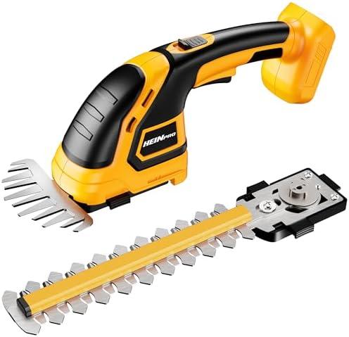 HEINPRO Cordless Hedge Trimmer Compatible with DEWALT 20V MAX Battery(No Battery), Electric Hedge Trimmer Cordless Grass Trimmers, Bush Trimmers Grass Shears Handheld for Yard, Garden, Lawn Care