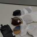 livho Trendy Polarized Aviator Sunglasses Women Men, Retro Sun Glasses for Women Men 2025, Oversized UV Protection Shades (Tortoise Brown + Black/Grey + Clear Brown/Green Gradient Brown)