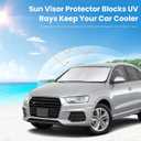 Custom fit Q3 Windshield Sunshade for 2013-2024 2025 2026 Audi Q3 Front Window Shades Cover for Windshield Sun Visor Screen Protector 210T Reflective Blocks UV Rays Cool Car Accessories