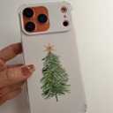 Watercolor Christmas Tree Phone Case Compatible with iPhone 17 Pro Max, Aesthetic Christmas Phone Case for iPhone 17 Pro Max