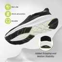 Men's Orthopedic Slip On Loafers: Comfortable Heel and Foot Pain Relief Relief Walking Shoes, Breathable Orthotic Thick Sole Plantar Fasciitis Ultra Outdoor Sneakers Black Size 11