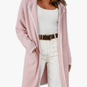 Dokotoo Womens Casual Long Cardigan Sweaters 2025 Winter Coats Fall Jacket Knit Coatigan Outwear with Pockets. Size M