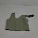 THE GYM PEOPLE Womens' Sports Bra Longline Wirefree Padded with Medium Support (Light Green)