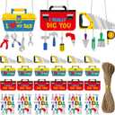 Cinrobiye 24 Set Fathers Day Craft Kits Fathers Day DIY Hanging Ornament Crafts Making Crafting Tool Box Sign Art Kit Gifts for Dad Home School Classroom Activities Party Favors Supplies Decor