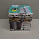 Hamilton Beach 4-Quart Slow Cooker with 3 Cooking Settings, Dishwasher-Safe Stoneware Crock & Glass Lid, Brushed Gray(33240)