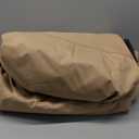 ULTCOVER Rectangular Patio Heavy Duty Table Cover - 600D Tough Canvas Waterproof Outdoor Dining Table and Chairs General Purpose Furniture Cover Size 136L x 74W x 28H inch (Brown)