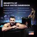 Ice Bath Tub for Athletes - Cold Plunge tub for Athletes and Adults, Portable Recovery Therapy, Fitness Premium Set with Stainless Steel Legs, Capacity of 95 Gallons