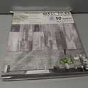 Peel and Stick Backsplash Tile for Kitchen and Bathroom Wall,3D Grey Panel Removable Wallpaper(10 Pack of 13.5"x11.5")