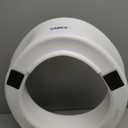 Carex Elongated Hinged Toilet Seat Riser, Adds 3.5 Inches of Height to Toilet, 300 Pound Weight Capacity, Raised Toilet Seat