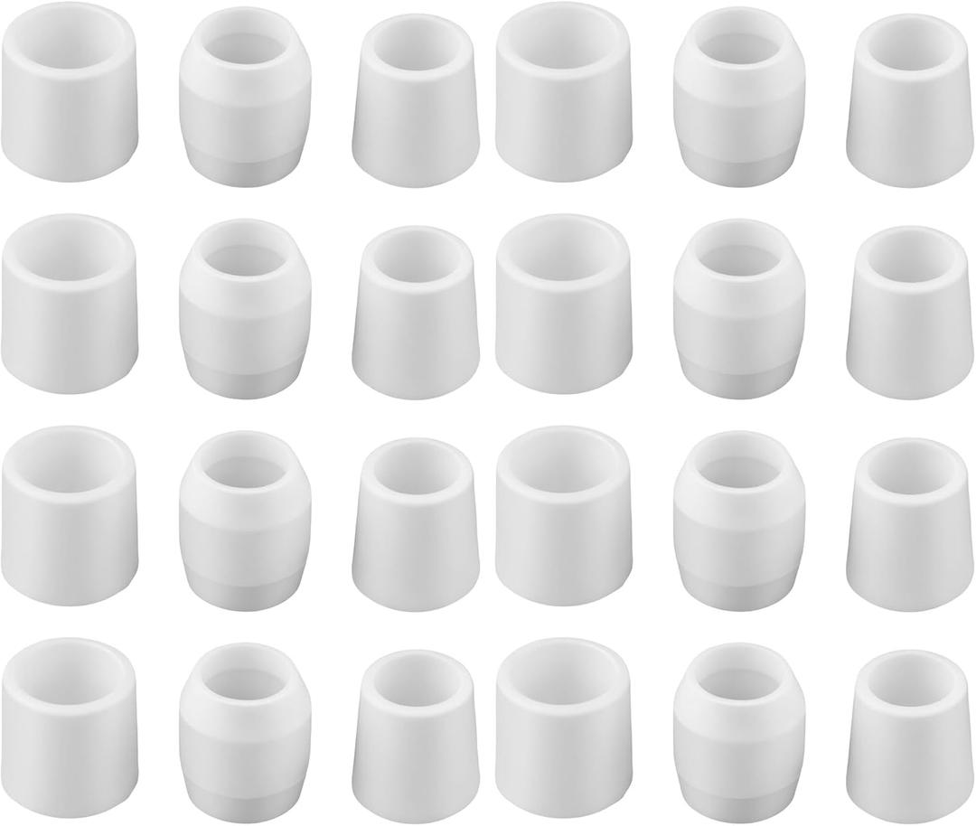 24 PCS 8 Set Rod End Caps for Tension Rods, Anti-Skid Non-Slip Waterproof Covers, Rustproof Protective Caps for 13-16mm Telescopic Poles, 3 Sizes (13-16mm)