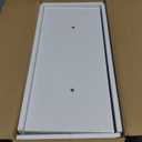 Fun Memories Floating Shelves - 16 Inch Rustic White Wall Shelf - Wall Mounted Shelves for Wall Decor Storage - Wooden Shelves with Invisible Brackets for Living Room, Bedroom, Kitchen, 2 Pack